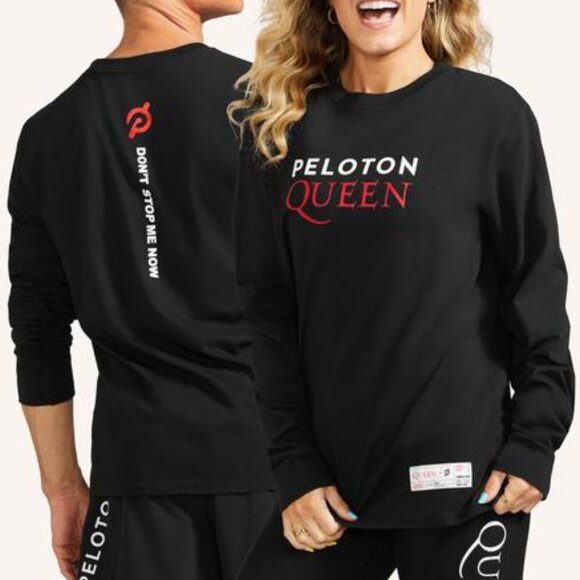 Peloton x Queen 2021 Long Sleeve Black Size M "Don’t Stop Me Now" Limited Editio - Picture 1 of 15